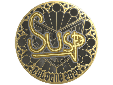 Sticker | susp (Gold) | Cologne 2026