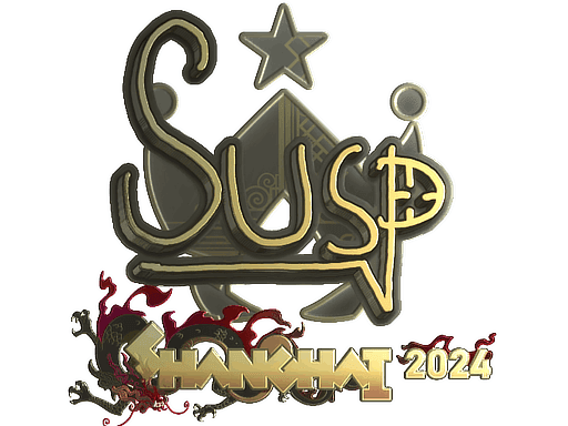 Sticker | susp (Gold) | Shanghai 2024