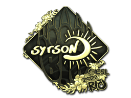 Sticker | syrsoN (Gold) | Rio 2022