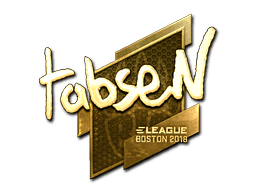 Sticker | tabseN (Gold) | Boston 2018