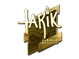 Sticker | tarik (Gold) | Boston 2018