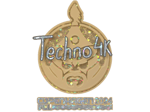 Sticker | Techno4K (Glitter) | Copenhagen 2024