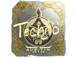 Sticker | Techno4K (Gold) | Austin 2025