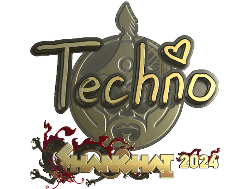 Sticker | Techno4K (Gold) | Shanghai 2024