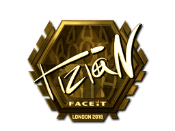 Sticker | tiziaN (Gold) | London 2018