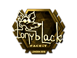 Sticker | tonyblack (Gold) | London 2018