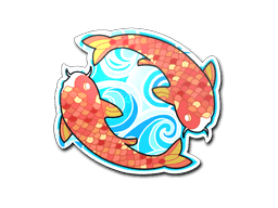 Sticker | Twin Koi