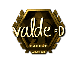 Sticker | v4lde (Gold) | London 2018