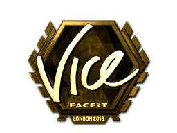 Sticker | vice (Gold) | London 2018