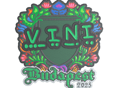 Sticker | VINI (Embroidered) | Budapest 2025