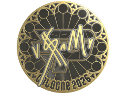 Sticker | v$m (Gold) | Cologne 2026