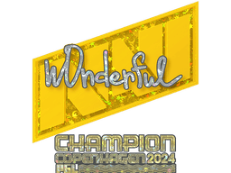Sticker | w0nderful (Glitter, Champion) | Copenhagen 2024