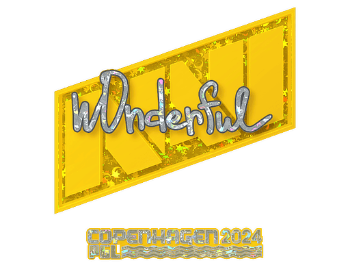 Sticker | w0nderful (Glitter) | Copenhagen 2024