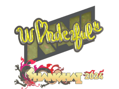 Sticker | w0nderful (Glitter) | Shanghai 2024