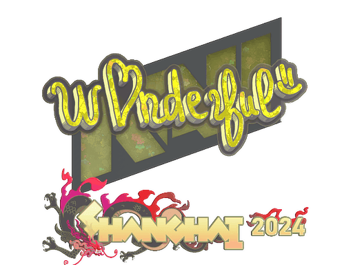 Sticker | w0nderful (Glitter) | Shanghai 2024