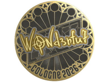 Sticker | w0nderful (Gold) | Cologne 2026