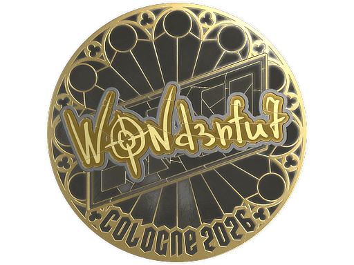 Sticker | w0nderful (Gold) | Cologne 2026