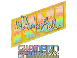 Sticker | w0nderful (Holo, Champion) | Copenhagen 2024