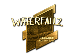 Sticker | waterfaLLZ (Gold) | Boston 2018