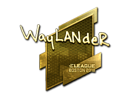 Sticker | wayLander (Gold) | Boston 2018