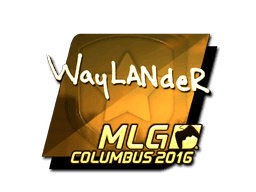Sticker | wayLander (Gold) | MLG Columbus 2016