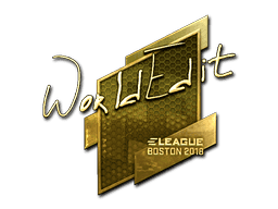 Sticker | WorldEdit (Gold) | Boston 2018