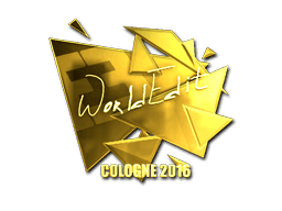 Sticker | WorldEdit (Gold) | Cologne 2016