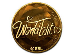 Sticker | WorldEdit (Gold) | Katowice 2019