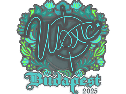 Sticker | woxic | Budapest 2025