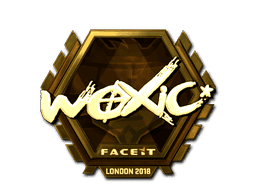 Sticker | woxic (Gold) | London 2018