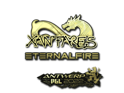 Sticker | XANTARES (Gold) | Antwerp 2022