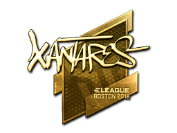 Sticker | XANTARES (Gold) | Boston 2018