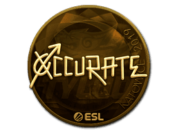 Sticker | xccurate (Gold) | Katowice 2019