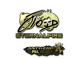 Sticker | xfl0ud (Gold) | Antwerp 2022