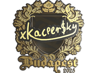 Sticker | xKacpersky (Gold) | Budapest 2025