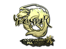 Sticker | YEKINDAR (Gold) | Antwerp 2022