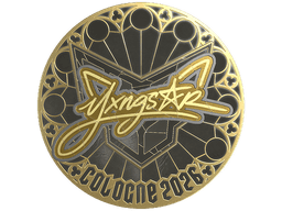 Sticker | yxngstxr (Gold) | Cologne 2026