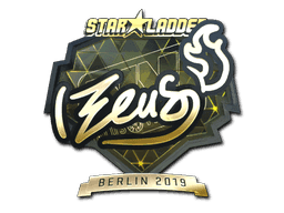 Sticker | Zeus (Gold) | Berlin 2019