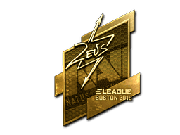 Sticker | Zeus (Gold) | Boston 2018