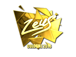 Sticker | Zeus (Gold) | Cologne 2016