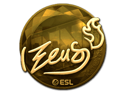 Sticker | Zeus (Gold) | Katowice 2019