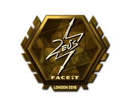 Sticker | Zeus (Gold) | London 2018