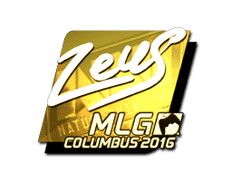 Sticker | Zeus (Gold) | MLG Columbus 2016