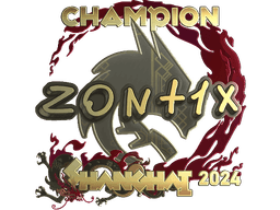 Sticker | zont1x (Gold, Champion) | Shanghai 2024