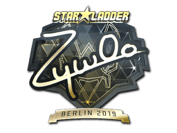 Sticker | ZywOo (Gold) | Berlin 2019