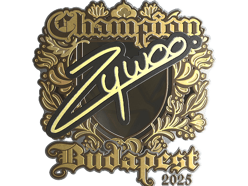 Sticker | ZywOo (Gold, Champion) | Budapest 2025