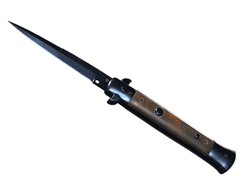 ★ Stiletto Knife | Blue Steel (Battle-Scarred)