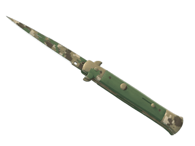 ★ StatTrak™ Stiletto Knife | Forest DDPAT (Well-Worn)
