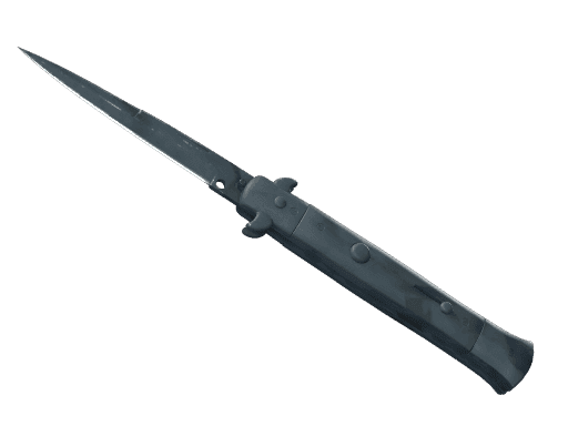 ★ Stiletto Knife | Night Stripe (Well-Worn)