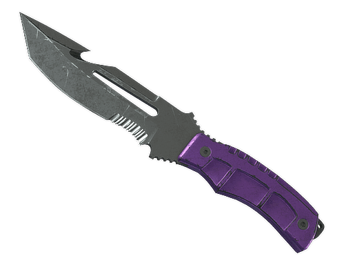 ★ StatTrak™ Survival Knife | Ultraviolet (Battle-Scarred)